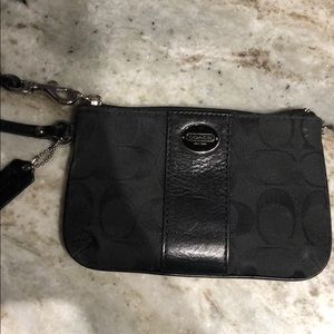 Black Coach Wristlet